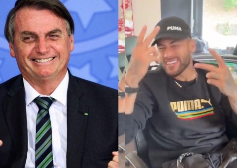 Bolsonaro destaca apoio de Neymar em propaganda eleitoral