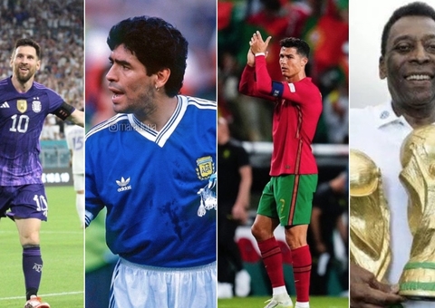 Revista elege Messi como melhor de todos os tempos e põe Pelé atrás de CR7