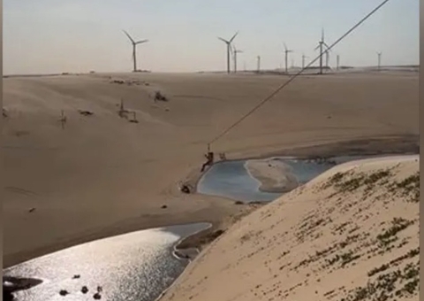 Turista morre ao cair de tirolesa em Canoa Quebrada