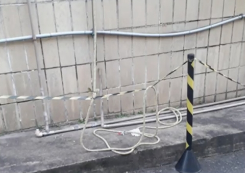 Algemado, traficante usa corda para fugir por banheiro de hospital