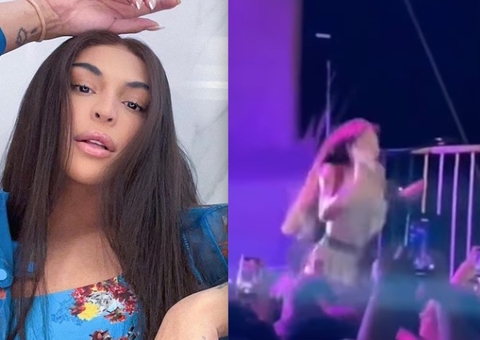 Pabllo Vittar cai do palco durante show em Manaus; Vídeo 