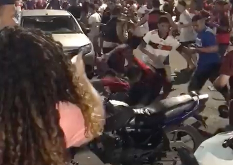 Briga generalizada acaba com torcedor espancado em bar de Manaus após jogo do Flamengo