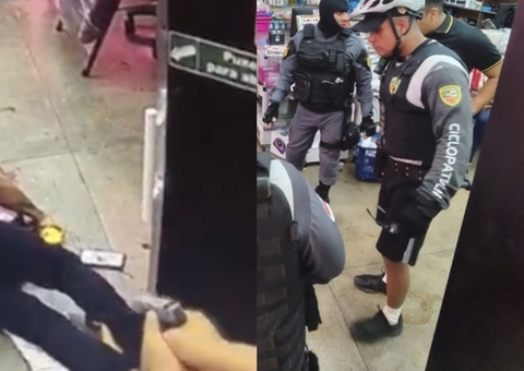 Assaltante que olho pulou para fora após ser baleado em loja morre em Manaus