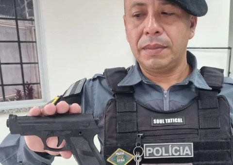 Homem é detido ao votar com arma de brinquedo no Amazonas 