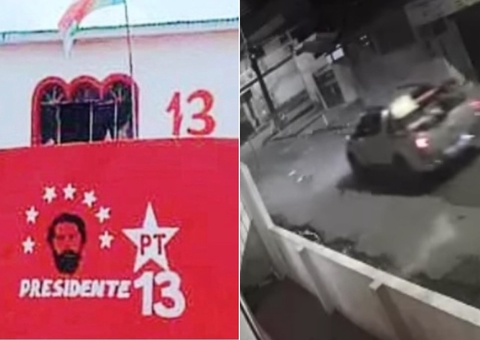 Muro de casa com imagem de Lula é crivado de balas em Manaus; Veja vídeo