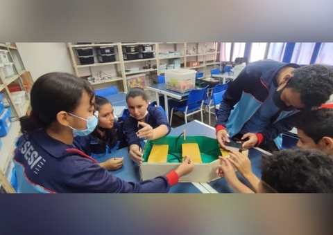 Sesi promove torneio de robótica com desafios para estudantes no Amazonas
