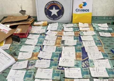 Receita Federal apreende R$ 70 mil em notas falsas escondidas em encomendas em Manaus