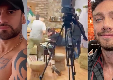 Hadballa e Vini trocam socos durante gravação de programa da Record; vídeos