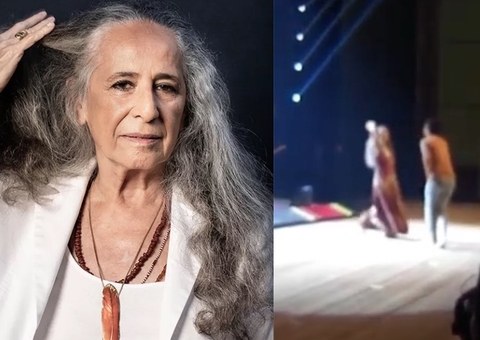 Vídeo: Maria Bethânia expulsa fã que invadiu palco durante show: ‘desce’