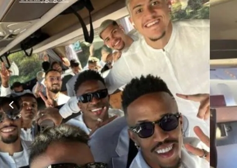 Veja fotos dos jogadores embarcando para a Copa no Catar