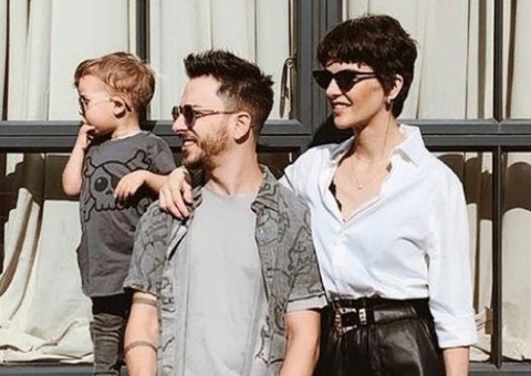 Mulher de Junior Lima é criticada por pintar unhas do filho de 5 anos e rebate