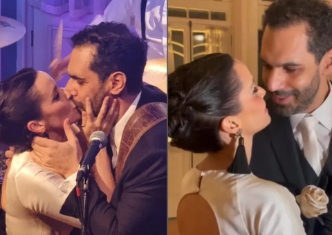 Débora Falabella se casa com diretor Fernando Fraiha em São Paulo