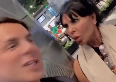 Gretchen se assusta e repreende atitude do marido no Catar: 'está doido?'