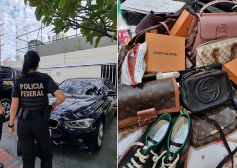 PF apreende carros, joias e bolsas de grife durante operação em Manaus