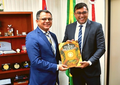 Wilson Lima visita sede do MPAM para reunião institucional com procurador