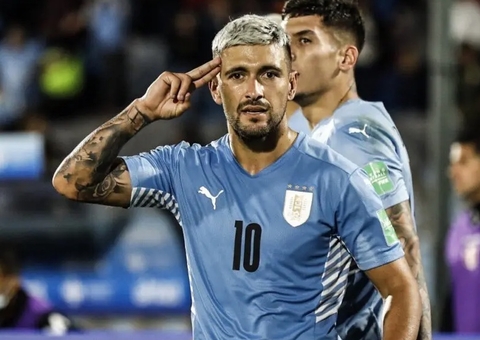 Arrascaeta marca dois para Uruguai contra Gana ainda no primeiro tempo