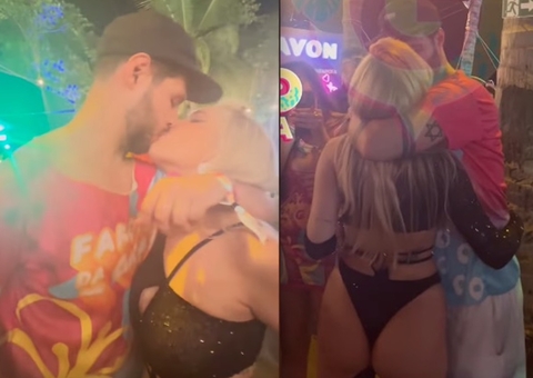 Ex de Militão, Karoline Lima deixa quarto com streamer após ‘pegar’ 4 na Farofa