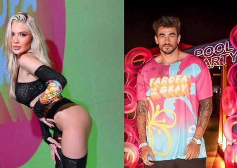Karoline Lima é flagrada em beijão com ex-bbb Gui Napolitano na Farofa da Gkay; vídeo