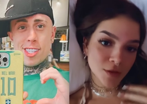 No aeroporto, MC Daniel desiste de ir à Farofa da Gkay por Mel Maia