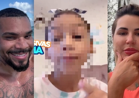 Naldo é detonado por internautas após filha de 7 anos aparecer xingando Deolane em vídeo