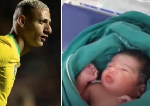 Bebê nasce na hora de gol do Brasil e recebe nome de Richarlison
