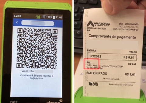 Conta de energia já pode ser paga via PIX na maquininha no Amazonas