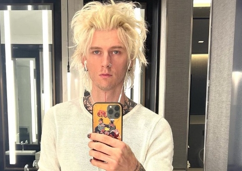 Noivo da atriz Megan Fox choca ao surgir com sanguessugas na barriga