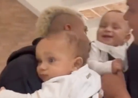 Rodrygo da seleção aparece com os gêmeos pela 1ª vez após polêmica com paternidade; vídeo