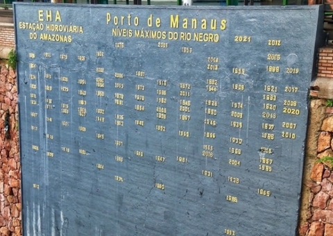 Em período de cheia, Rio Negro impressiona com vazantes diárias em Manaus