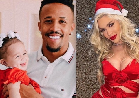 Éder Militão leva ex para passar Natal com a filha e leva alfinetada de Karoline Lima