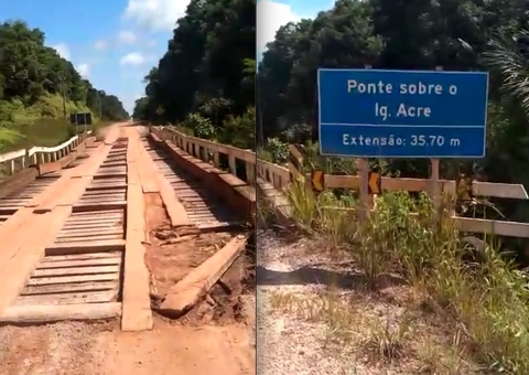 Mais uma ponte é interditada com risco de desabamento na BR-319; vídeo