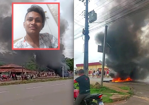 Moradores ateiam fogo em pneus e bloqueiam AM-070 após morte de técnico de enfermagem; vídeos