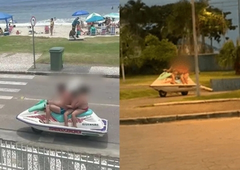Família é flagrada andando de ‘jet ski com rodas' por ruas e viraliza na internet; vídeos