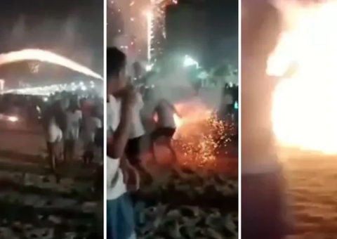 Polícia pede prisão temporária de homem que soltou rojão e matou mulher no Réveillon