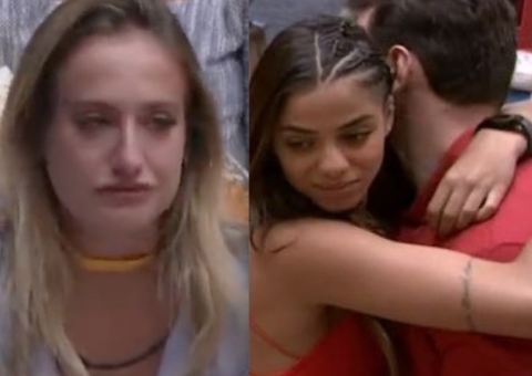 Key provoca Bruna em torpedo para Gustavo e atriz chora: 'isso é baixo'