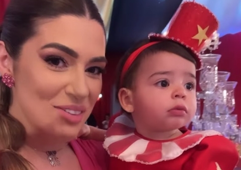 Vivian Amorim comemora 1º ano da filha com festão em Manaus; vídeo