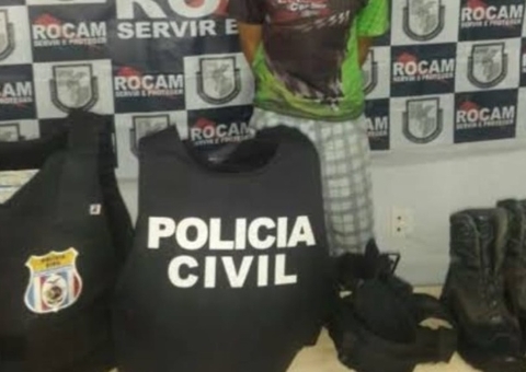 'Besouro' é preso suspeito de se passar por policial para aplicar golpes em Manaus