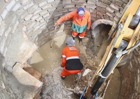Obra na avenida Rodrigo Otávio, em Manaus, chega na etapa final