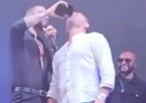 Fã passa mal após beber com Gusttavo Lima em palco; vídeo