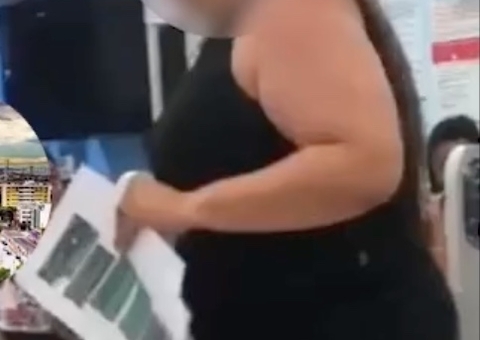 Vídeo: Cliente faz barraco na Bemol após levar chifre do marido com funcionária em Manaus