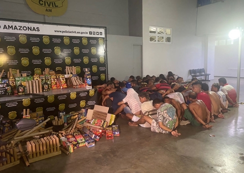 Sobe para 100 número de presos por participar de foguetório em Manaus 