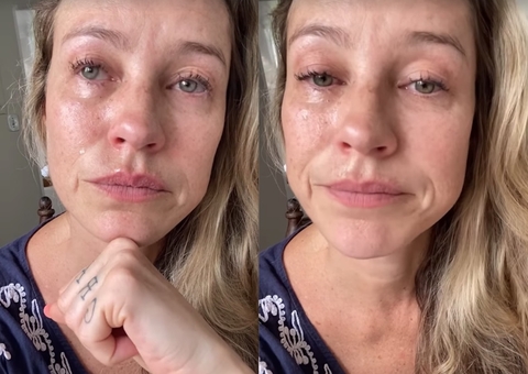 Chorando, Luana Piovani diz que Scooby instruiu filho a apunhalar a própria mãe