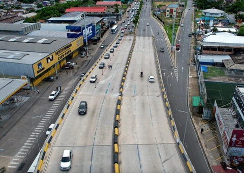 Viaduto do Manoa terá um dos sentidos totalmente interditado a partir desta quarta em Manaus