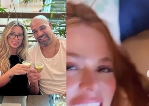 Adriano Imperador posta foto com 'amiga' e esposa reage: 'me manda o divórcio'