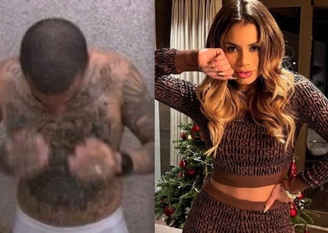 MC Guimê impressiona com volume em sunga branca e Lexa reage