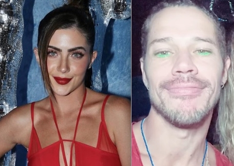 Jade Picon e José Loreto trocam beijos em camarote no carnaval carioca