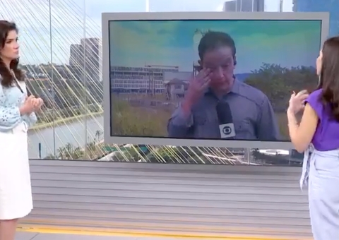Repórter da Globo chora ao contar que litro de água é vendido a R$ 93 em área de tragédia em SP