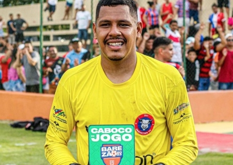 Caboco do Jogo contra o Princesa, Douglas se emociona em retorno ao futebol