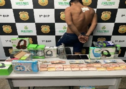 Homem é detido enquanto furtava loja no Centro de Manaus 