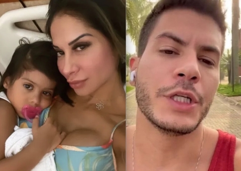  Maíra Cardi exalta Thiago Nigro por apoio em internação da filha e Arthur Aguiar rebate: ‘não sabia’